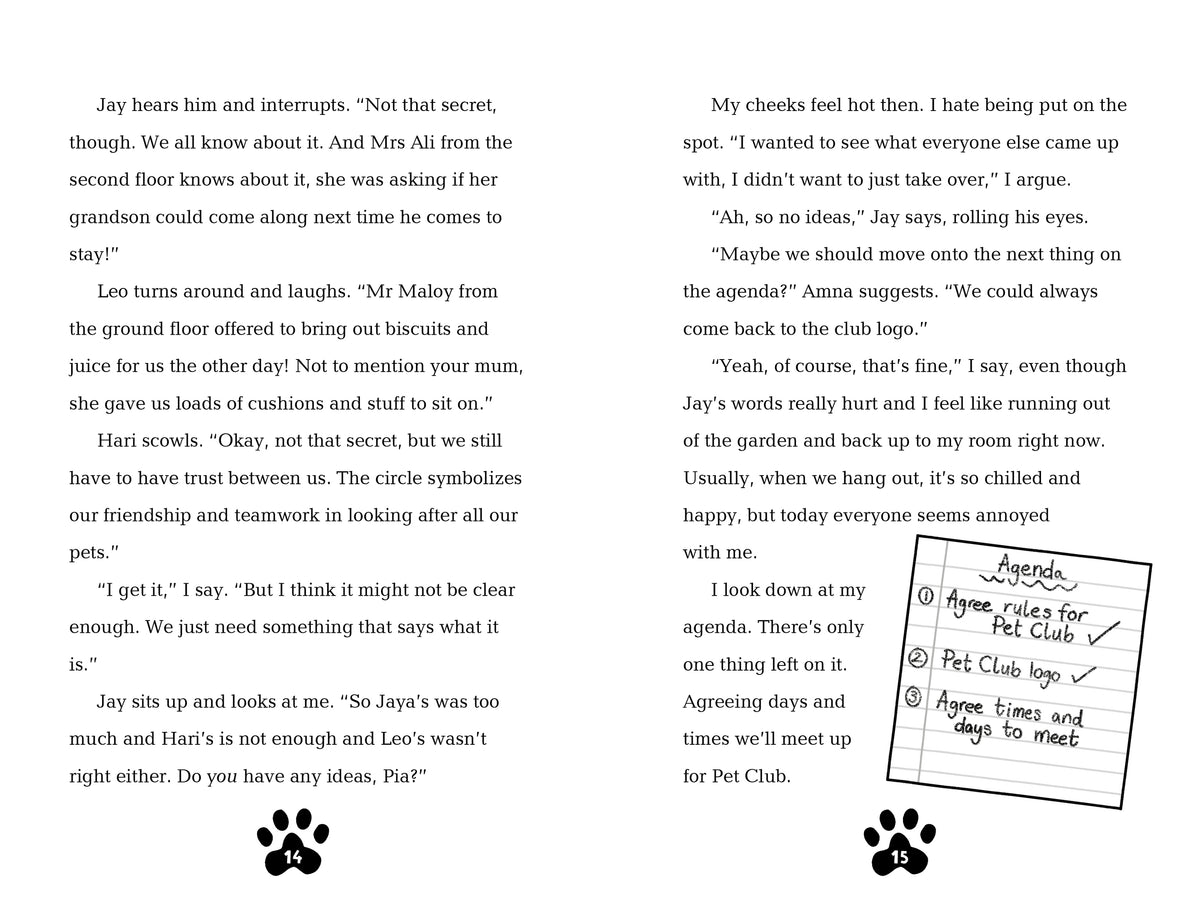 Pia's Pet Club: Secret Kitten - Usborne - pagine interne
