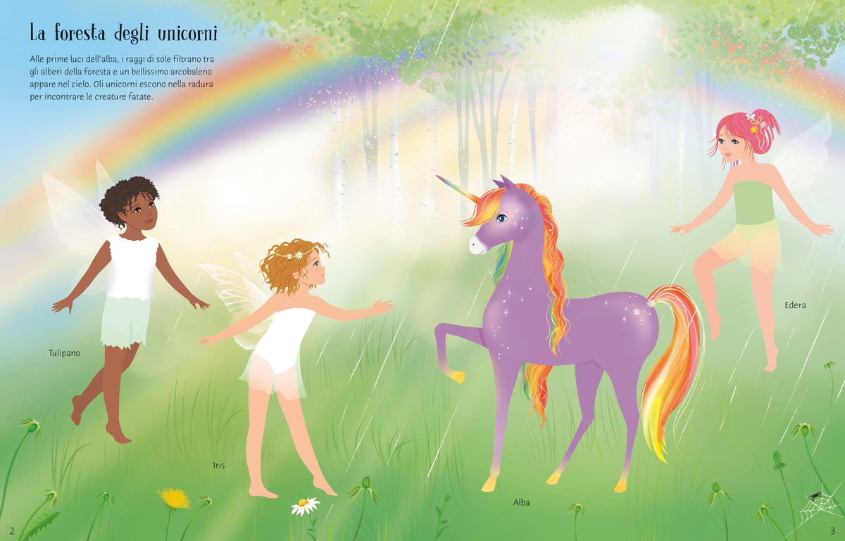 Vesto le bamboline - Unicorni arcobaleno e Il regno incantato - Usborne - pagine interne