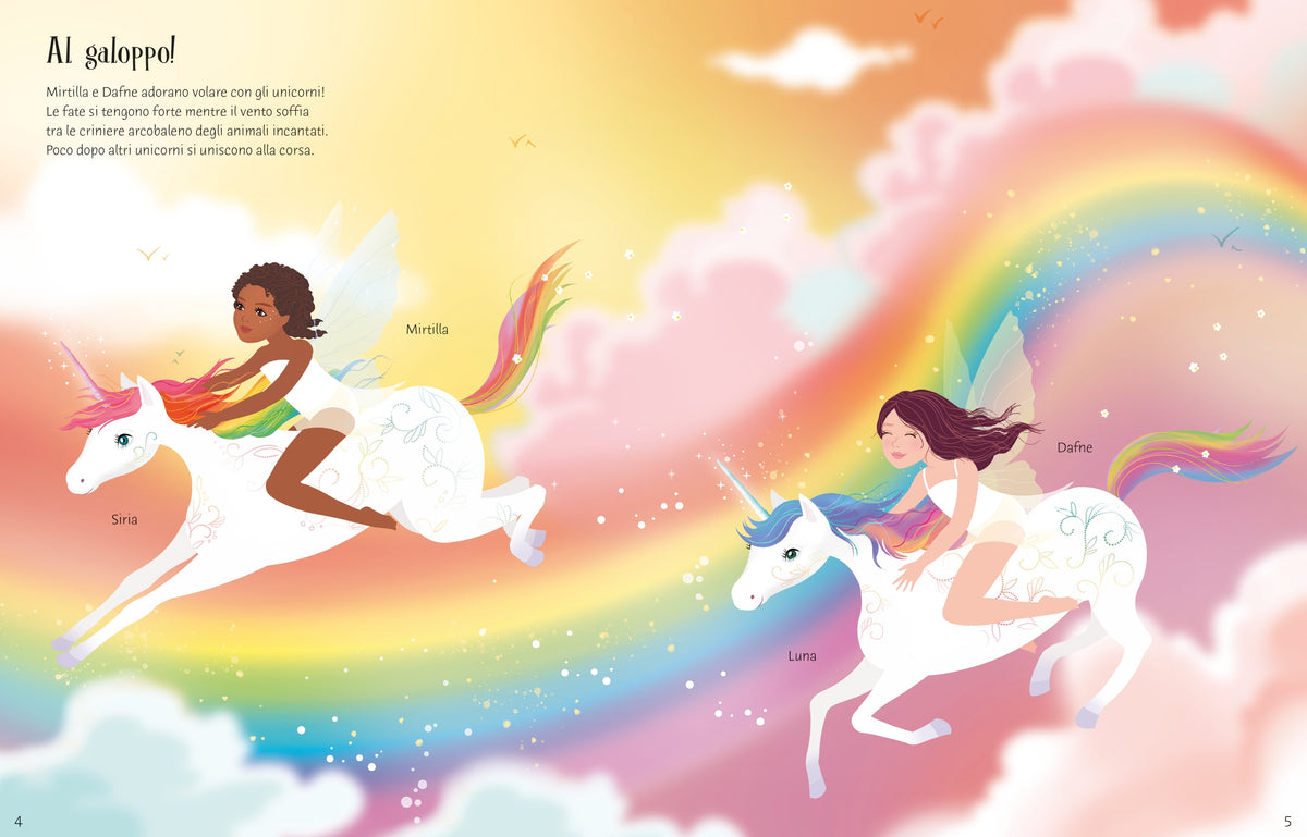 Vesto le bamboline - Unicorni arcobaleno e Il regno incantato - Usborne - pagine interne