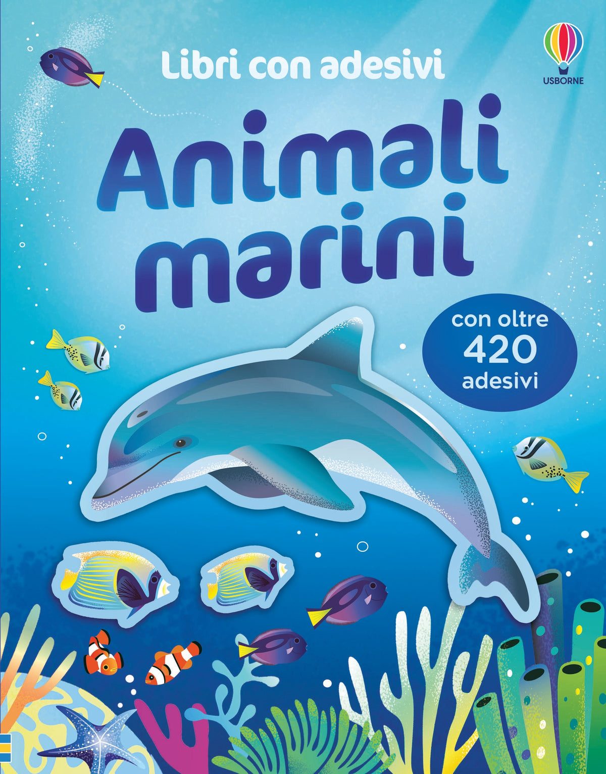 Libri con adesivi - Animali marini - Jane Bingham, Kristie Pickersgill, Alice Beecham - Usborne - copertina