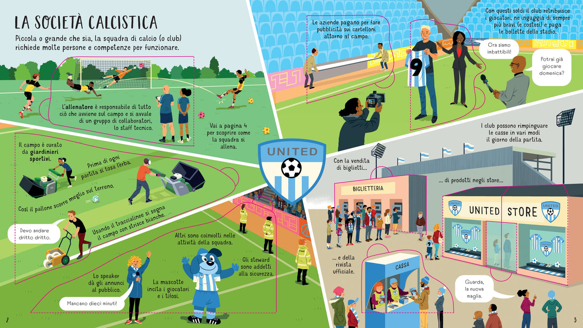Libri animati - Il calcio - Usborne - pagine interne