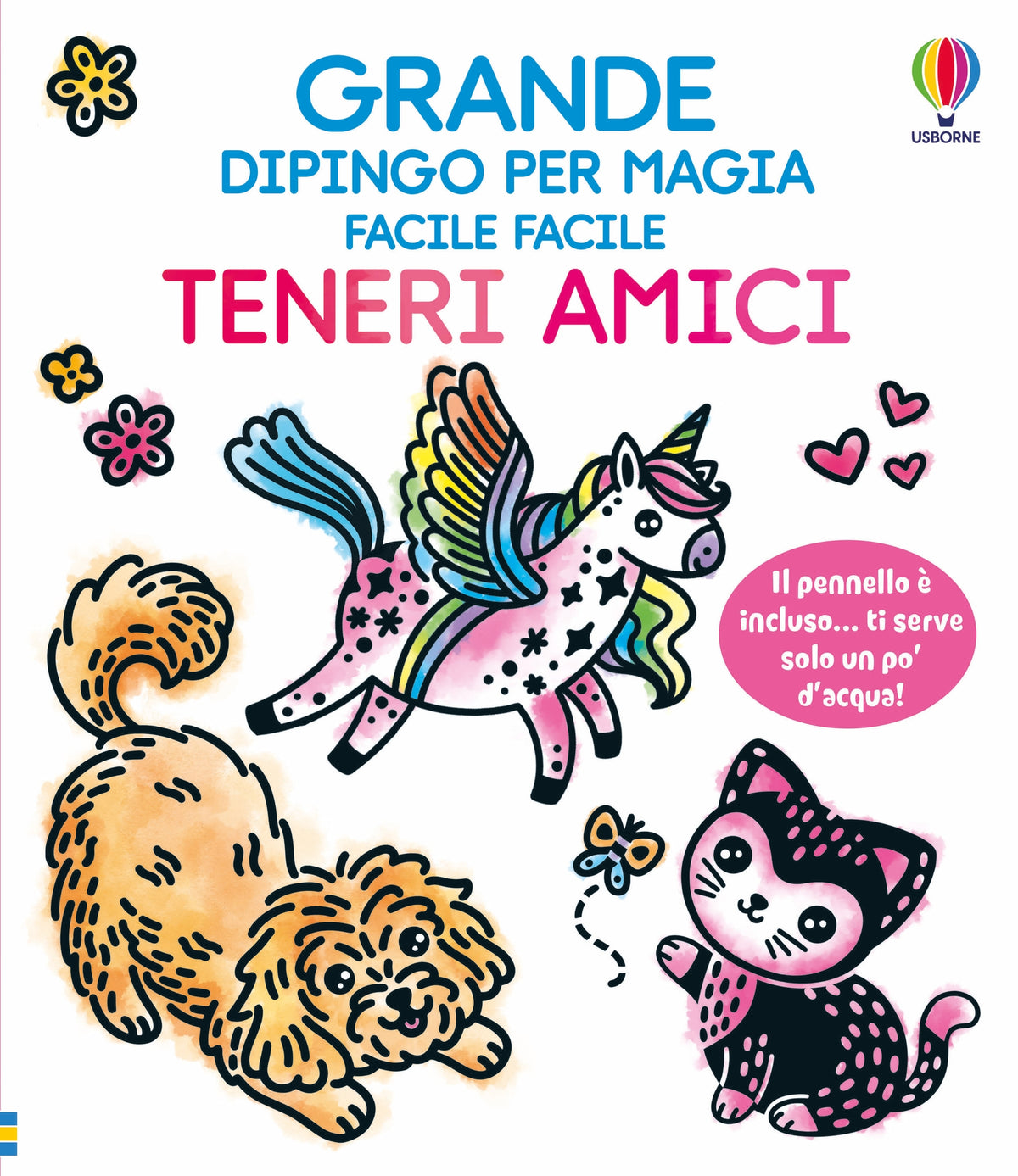 Dipingo per magia - Teneri amici - Abigail Wheatley - Usborne - copertina