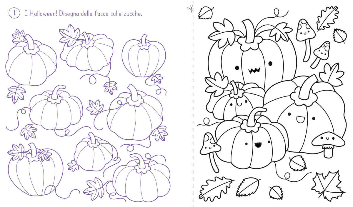 Acchiappasole da colorare - Halloween - Usborne - pagine interne