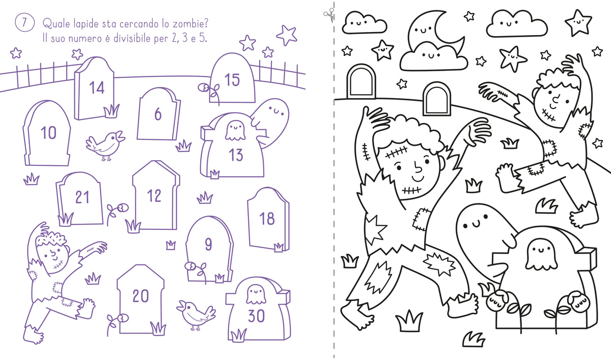 Acchiappasole da colorare - Halloween - Usborne - pagine interne