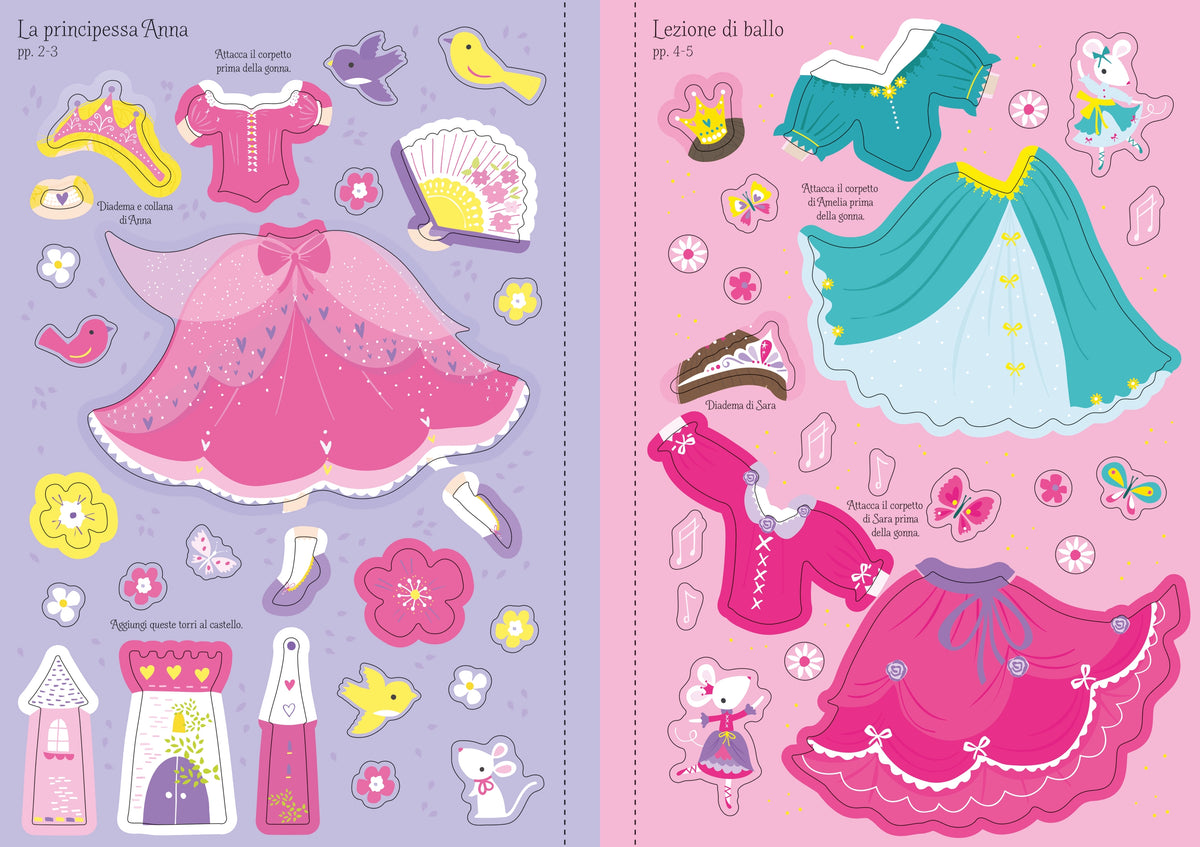 Vesto le bamboline - Principesse e fatine - Usborne - pagine interne