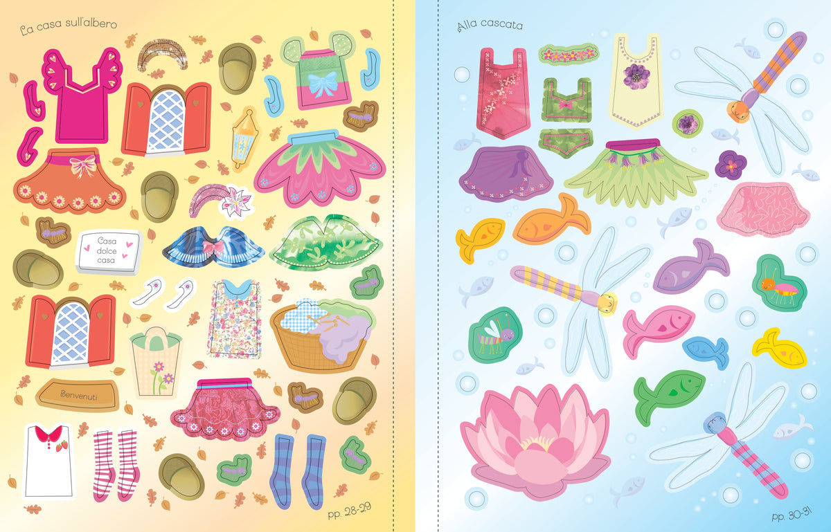 Vesto le bamboline - Principesse e Fatine - Usborne - pagine interne