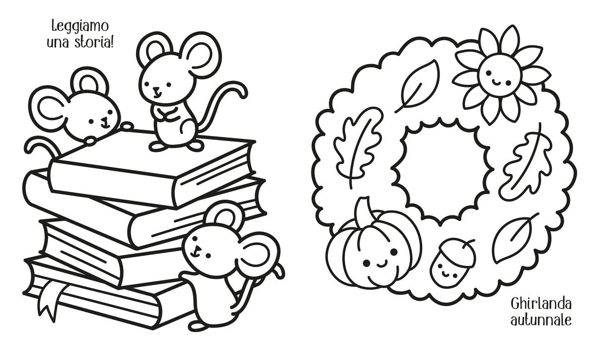 Colorare che passione! - Autunno - Usborne - pagine interne