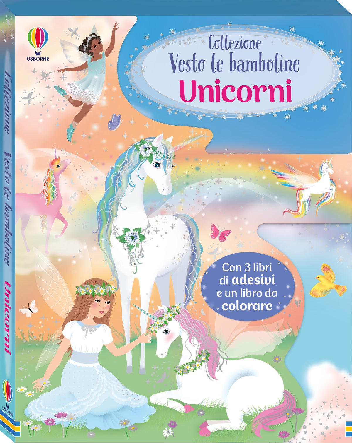 Collezione Vesto le bamboline - Unicorni - Fiona Watt - Usborne - copertina