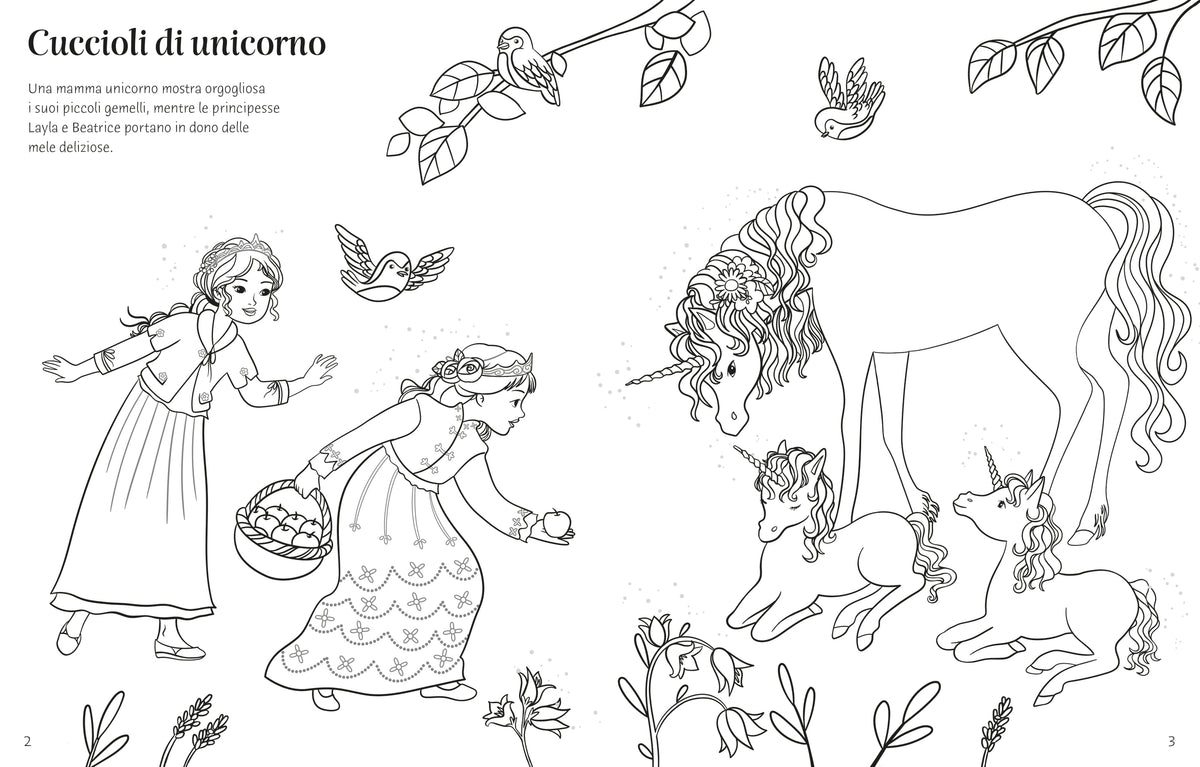 Collezione Vesto le bamboline - Unicorni - Usborne - pagine interne