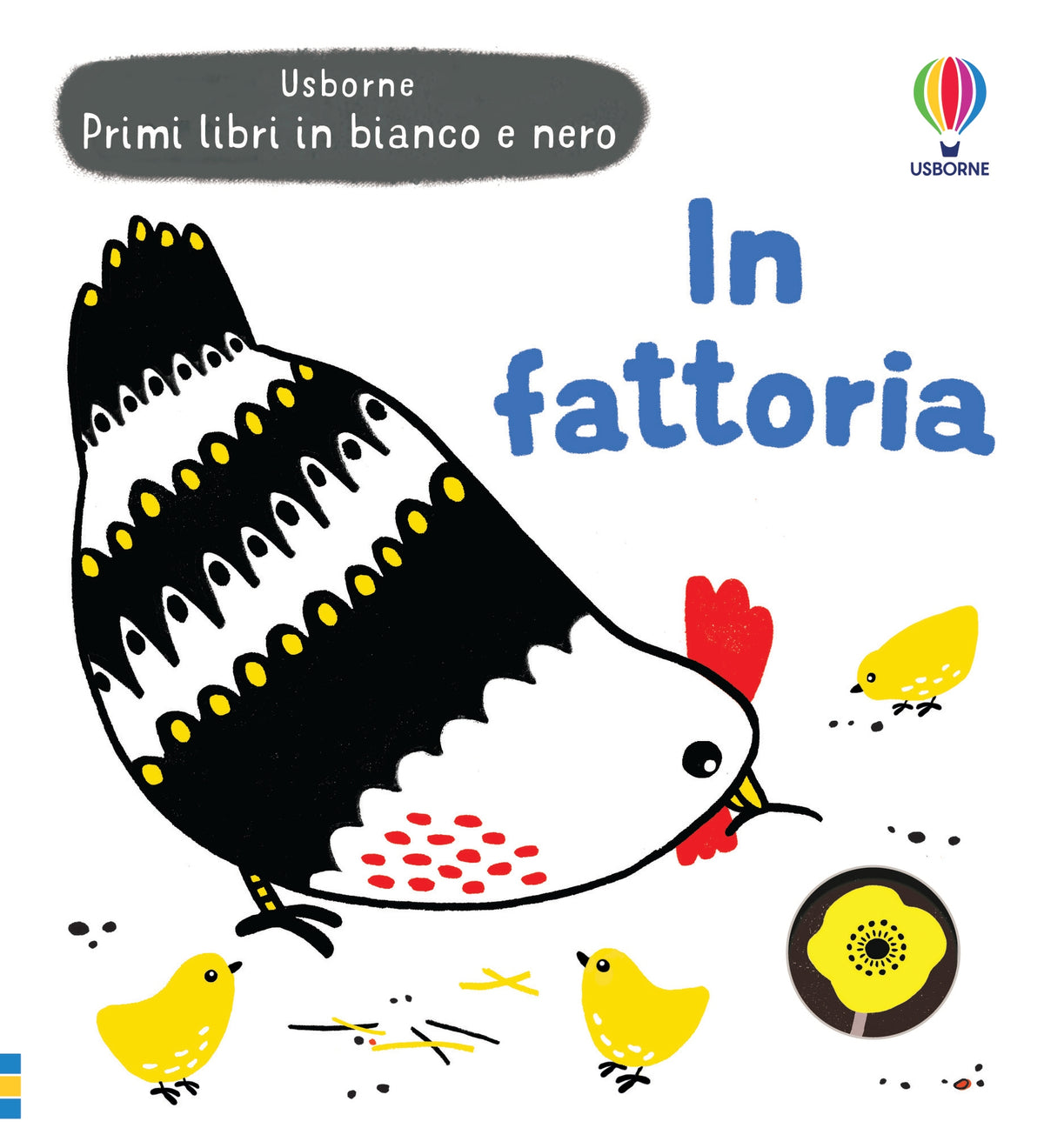 Primi libri in bianco e nero - In fattoria - Mary Cartwright - Usborne - copertina
