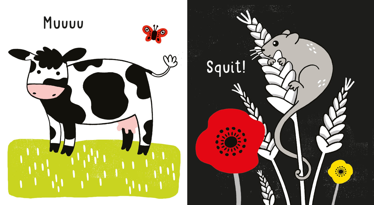 Primi libri in bianco e nero - In fattoria - Usborne - pagine interne