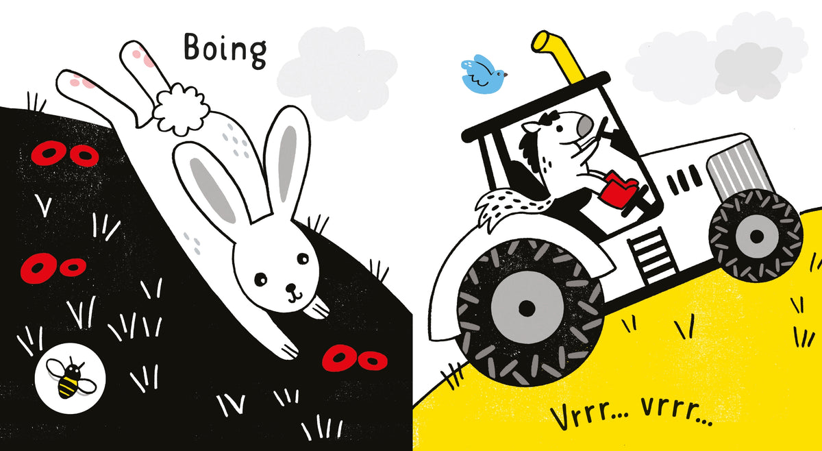 Primi libri in bianco e nero - In fattoria - Usborne - pagine interne