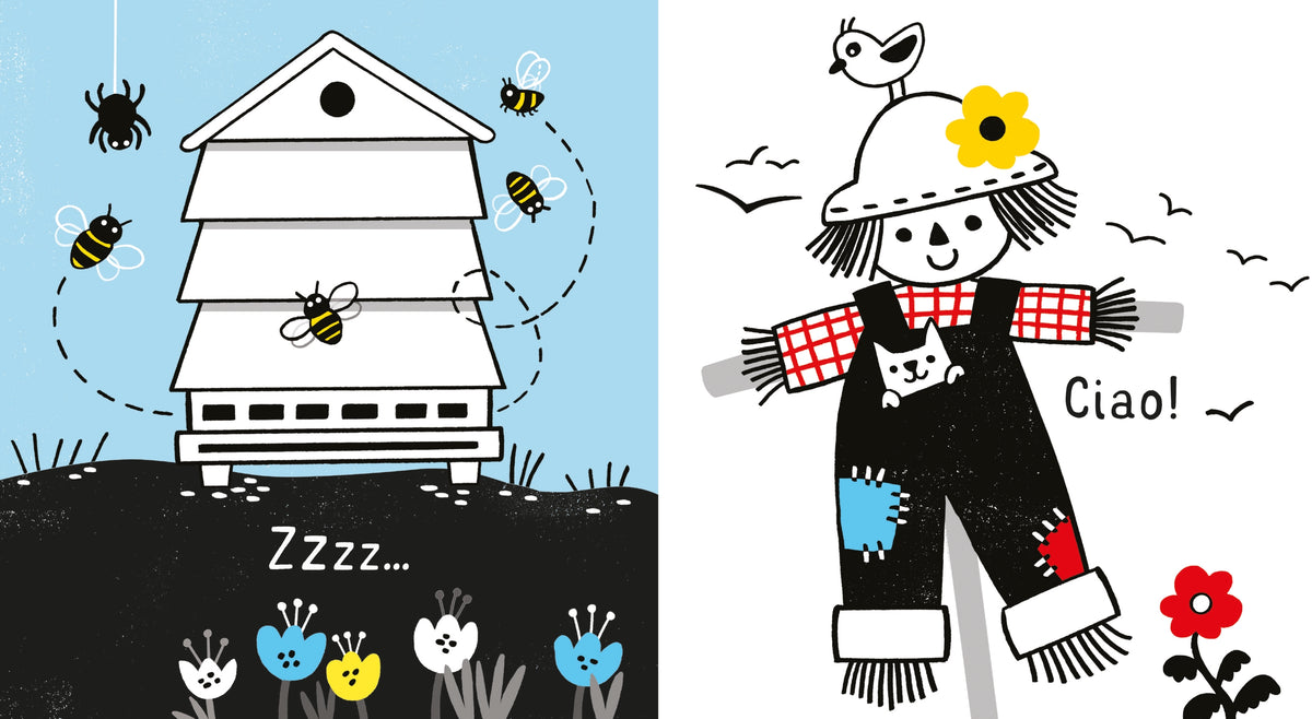 Primi libri in bianco e nero - In fattoria - Usborne - pagine interne
