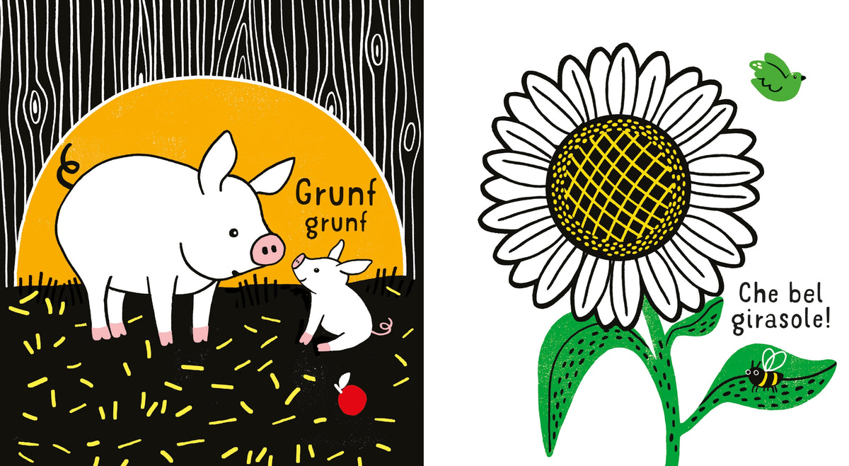 Primi libri in bianco e nero - In fattoria - Usborne - pagine interne