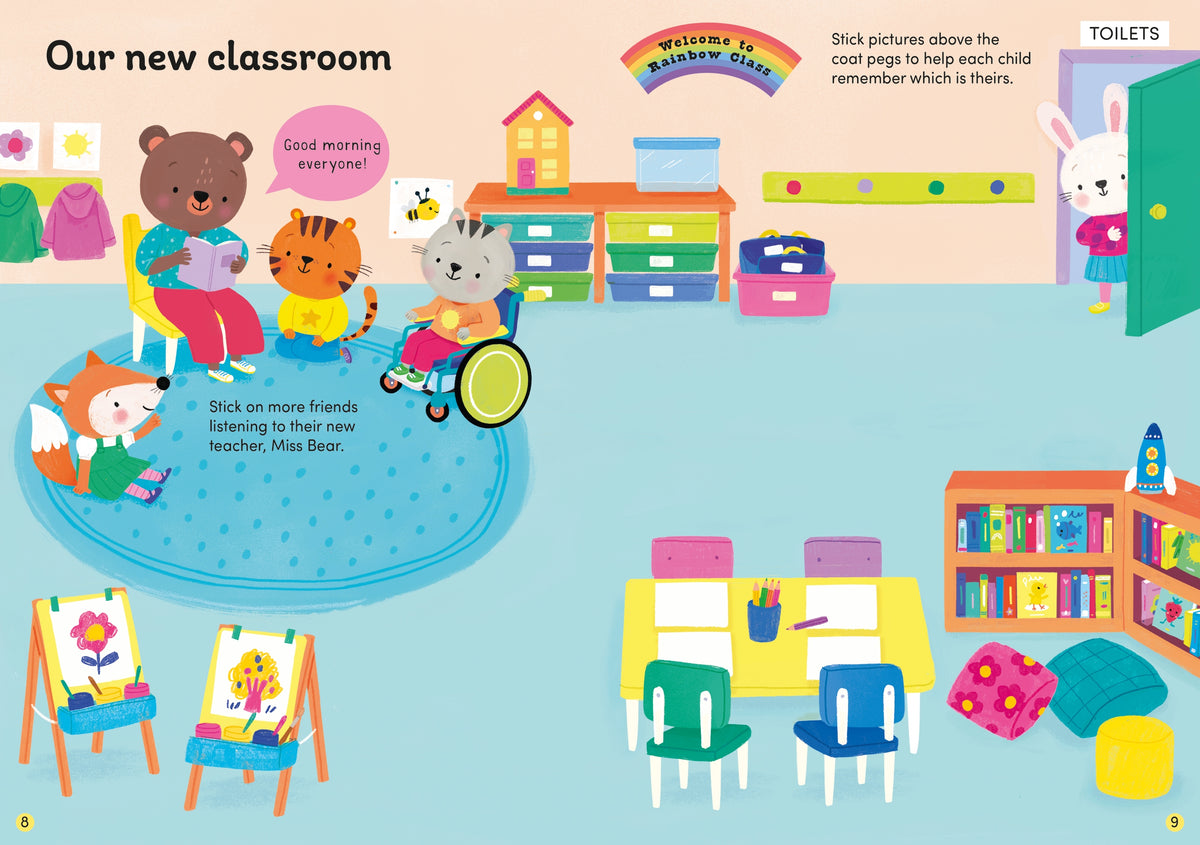 Little First Stickers: First Day at School - Usborne - pagine interne