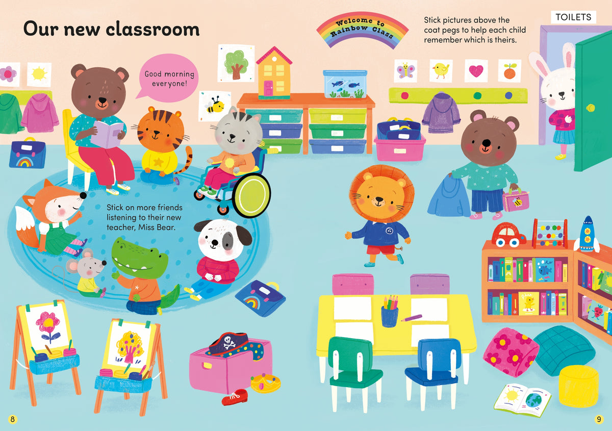 Little First Stickers: First Day at School - Usborne - pagine interne