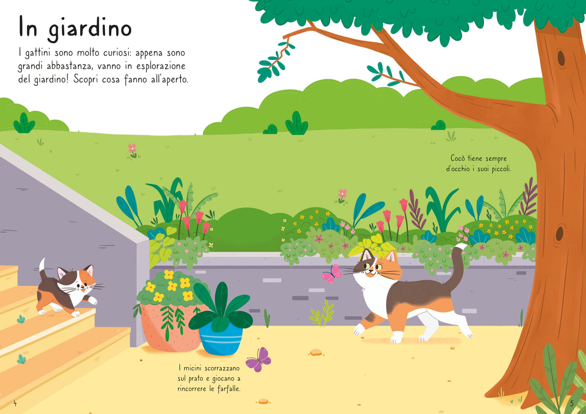 Piccoli libri con adesivi - Gatti e micini - Usborne - pagine interne