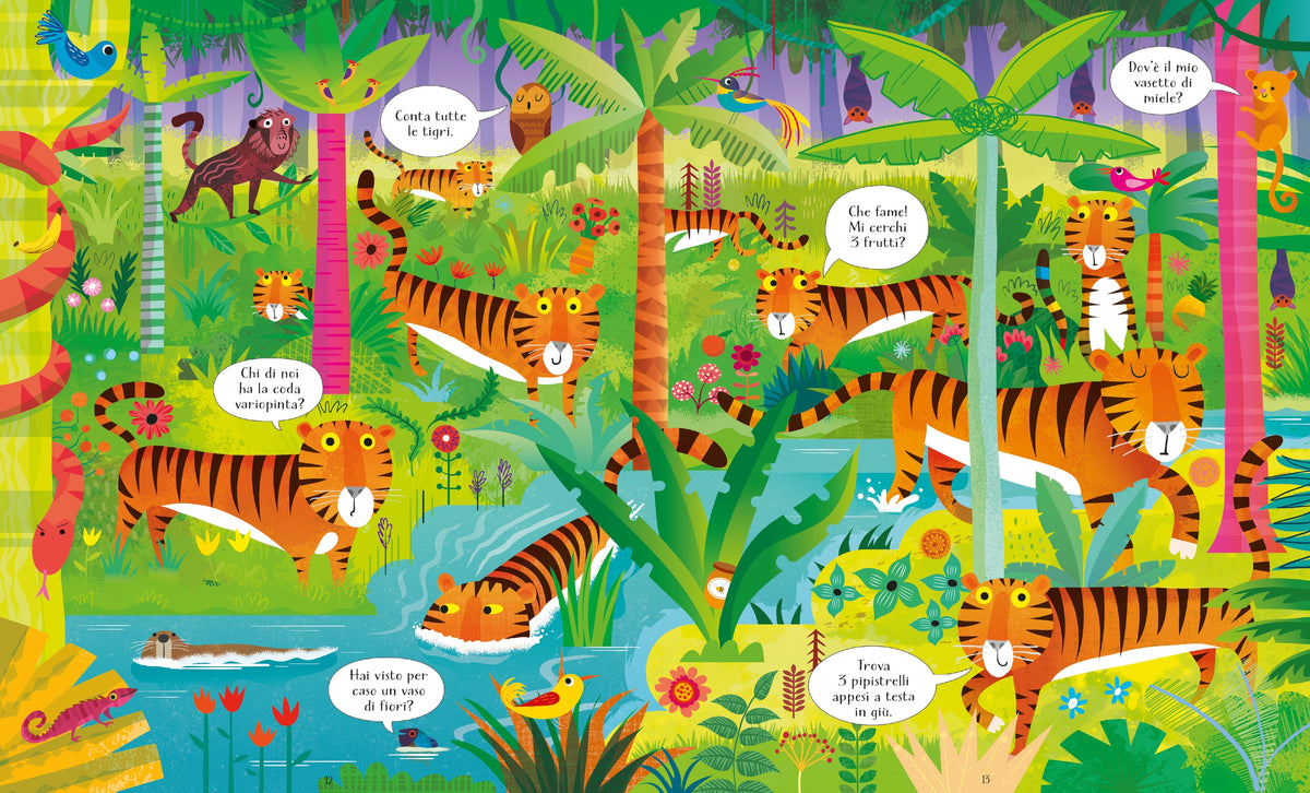 Libro e puzzle - Nella giungla - Usborne - pagine interne