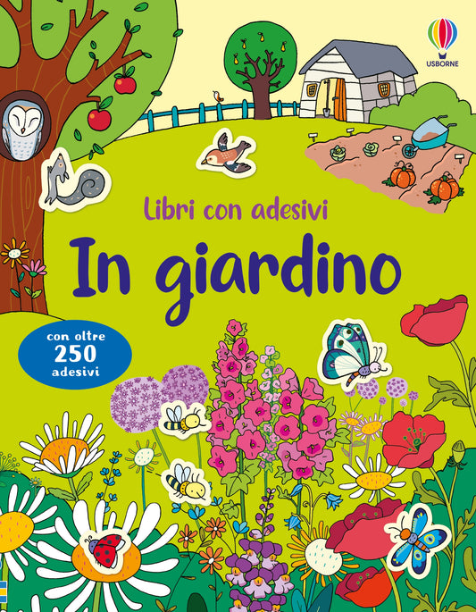 Libri con adesivi - In giardino - Caroline Young - Usborne - copertina