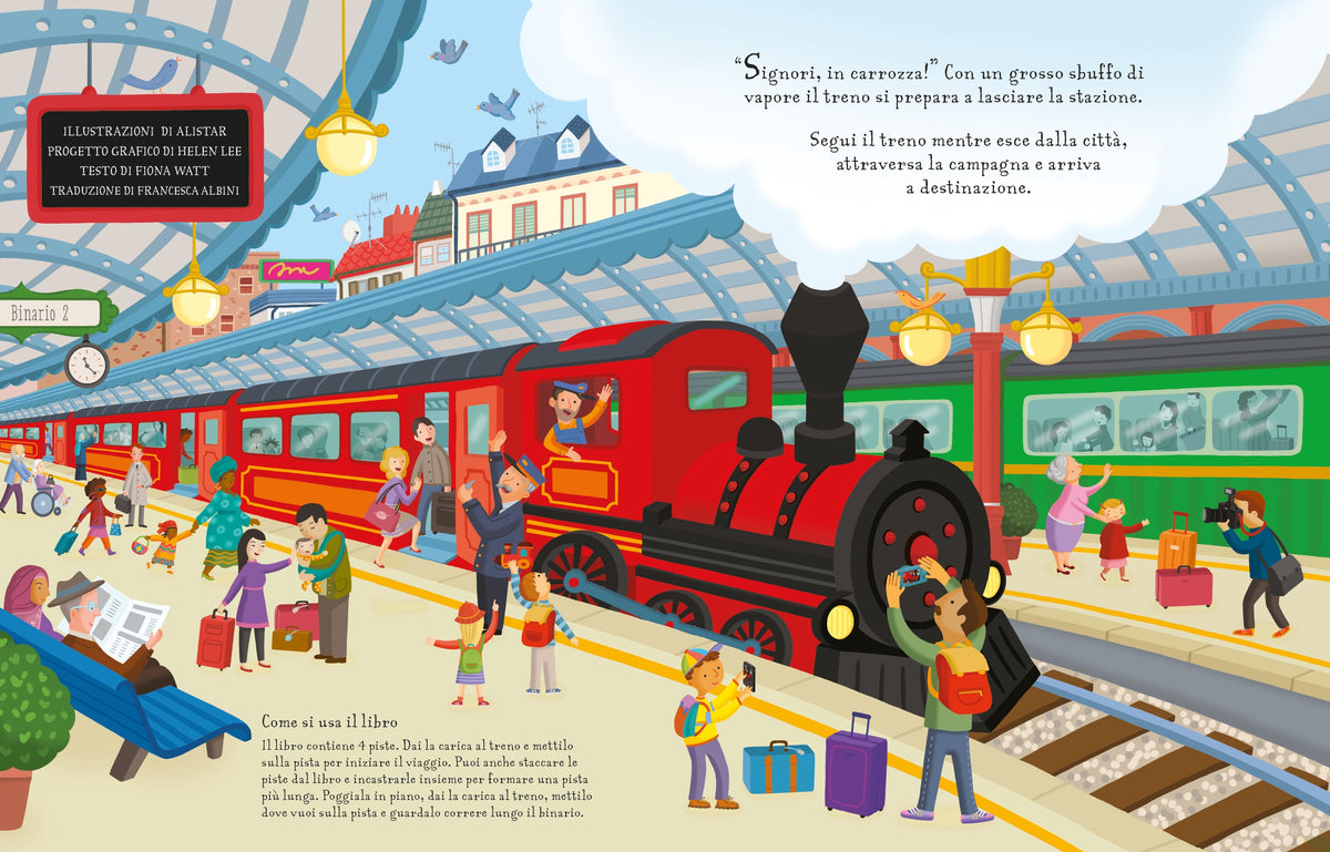 Libri con modellini - Il treno - Usborne - pagine interne