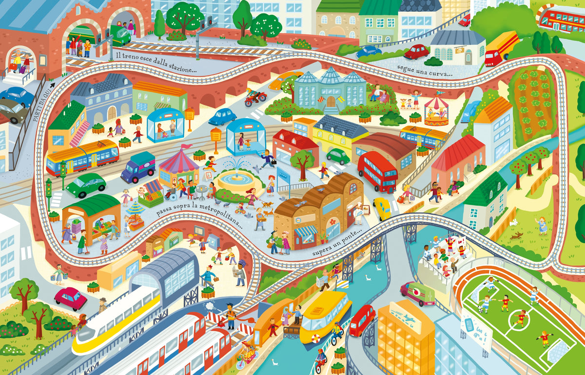 Libri con modellini - Il treno - Usborne - pagine interne