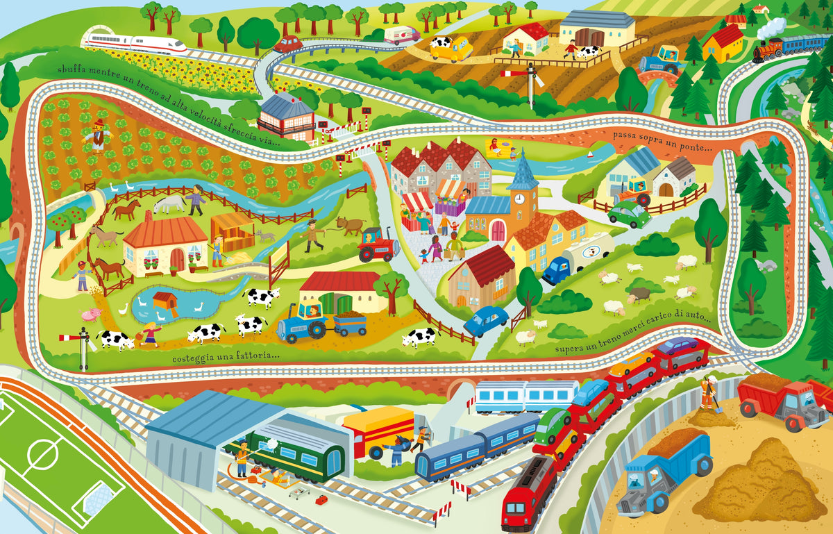 Libri con modellini - Il treno - Usborne - pagine interne