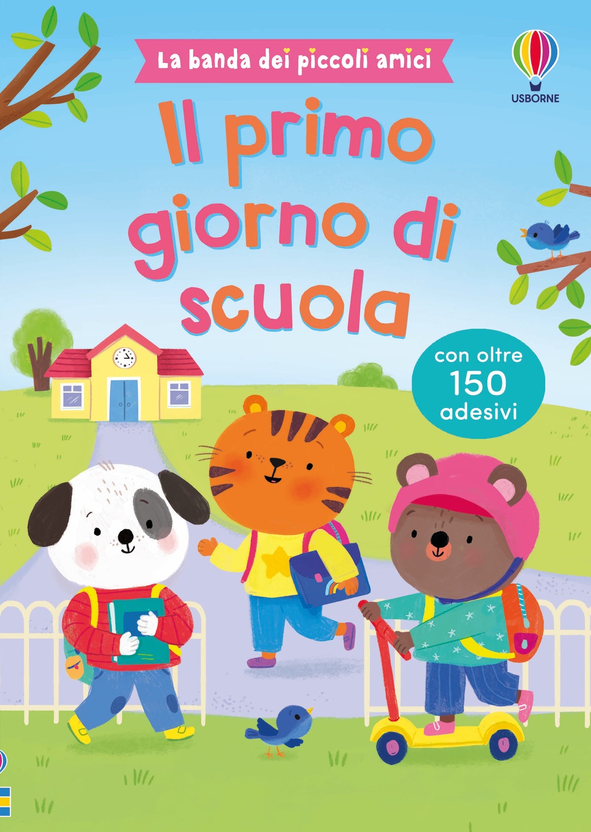 Il primo giorno di scuola - con adesivi - Jessica Greenwell - Usborne - copertina