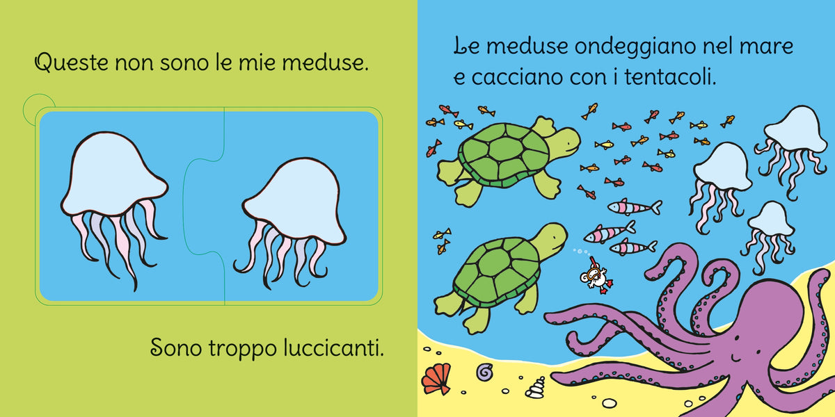 Carezzapuzzle - Nel mare - Usborne - pagine interne