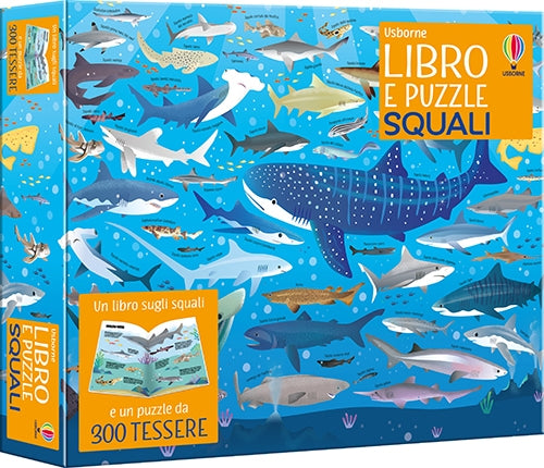 Libro e puzzle - Squali - Sam Smith - Usborne - copertina