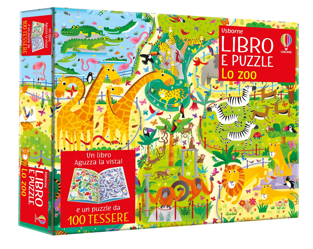 Libro e puzzle - Lo zoo - Kirsteen Robson - Usborne - copertina