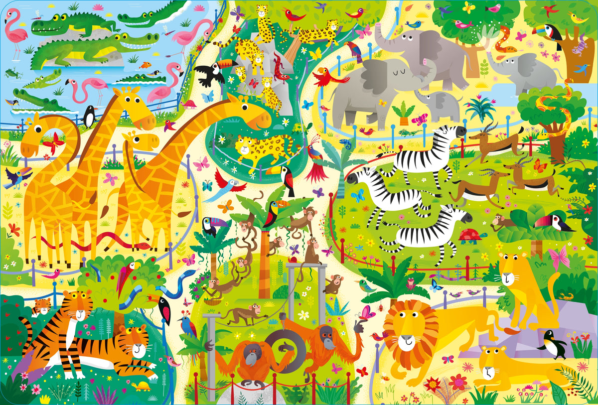 Libro e puzzle - Lo zoo - Usborne - pagine interne