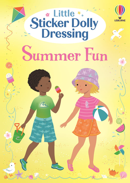 Little Sticker Dolly Dressing Summer Fun - Fiona Watt - Usborne - copertina