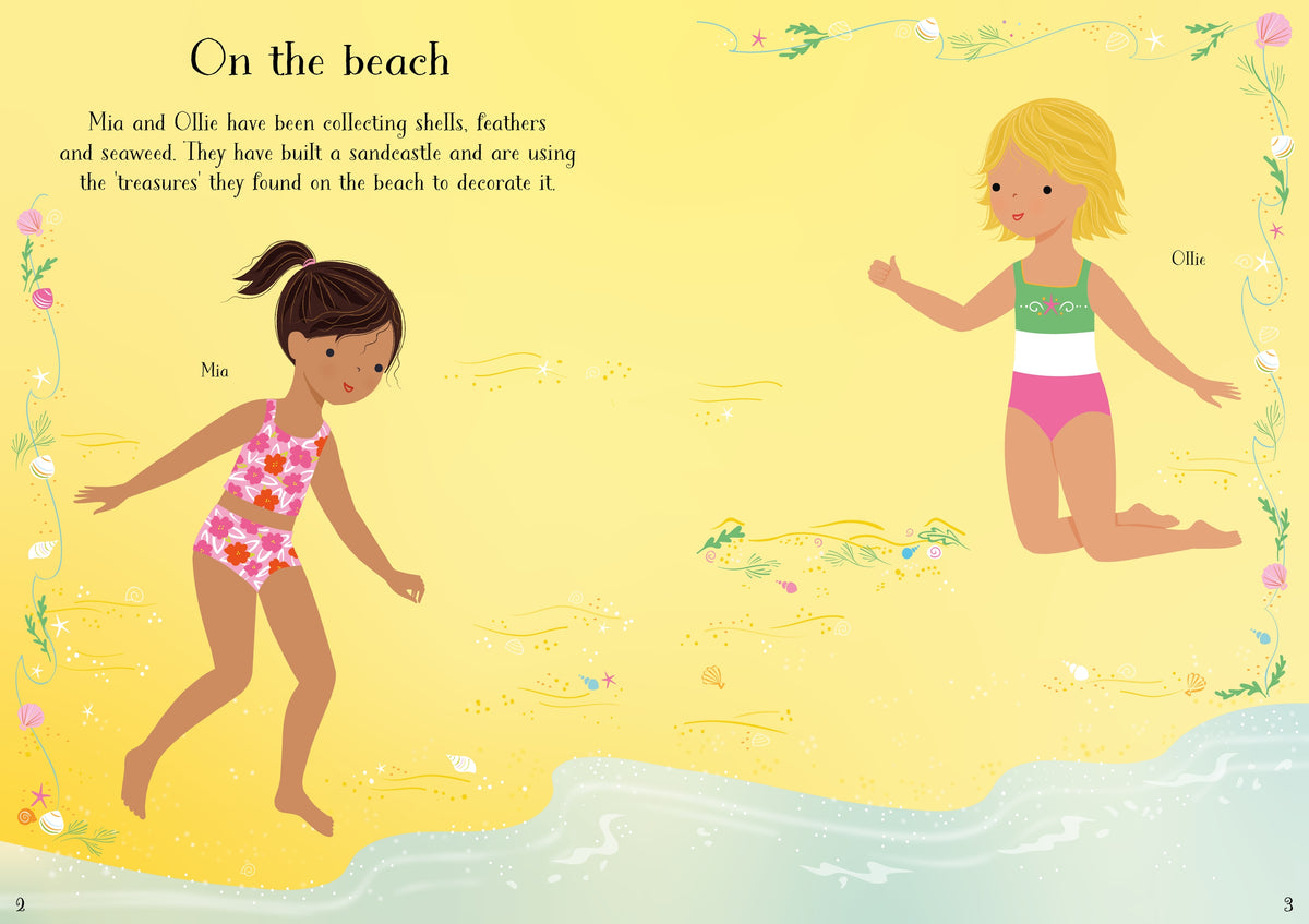 Little Sticker Dolly Dressing Summer Fun - Usborne - pagine interne