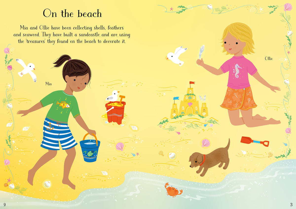 Little Sticker Dolly Dressing Summer Fun - Usborne - pagine interne