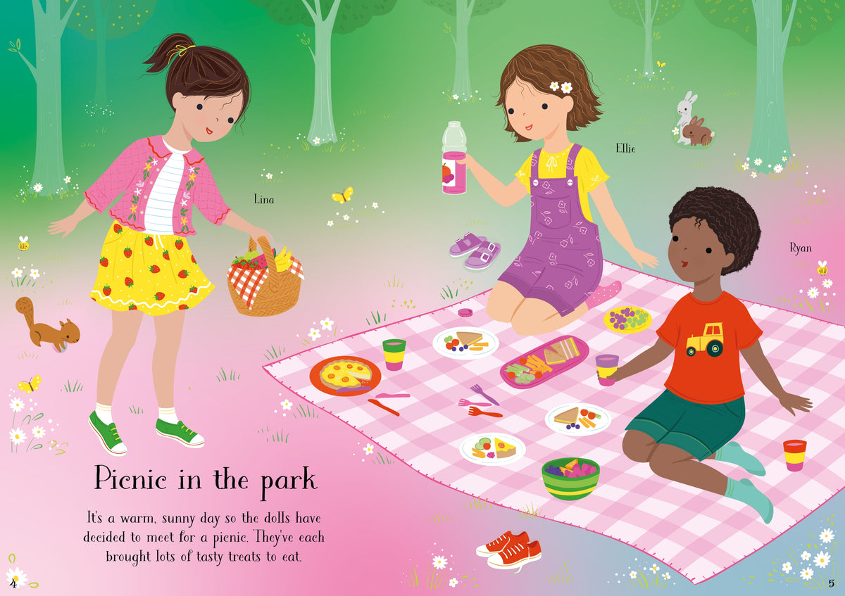 Little Sticker Dolly Dressing Summer Fun - Usborne - pagine interne
