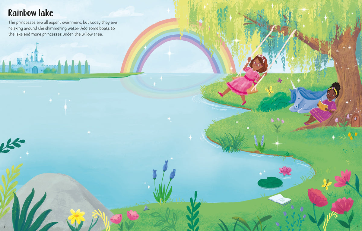 First Sticker Book Sparkly Princesses - Usborne - pagine interne