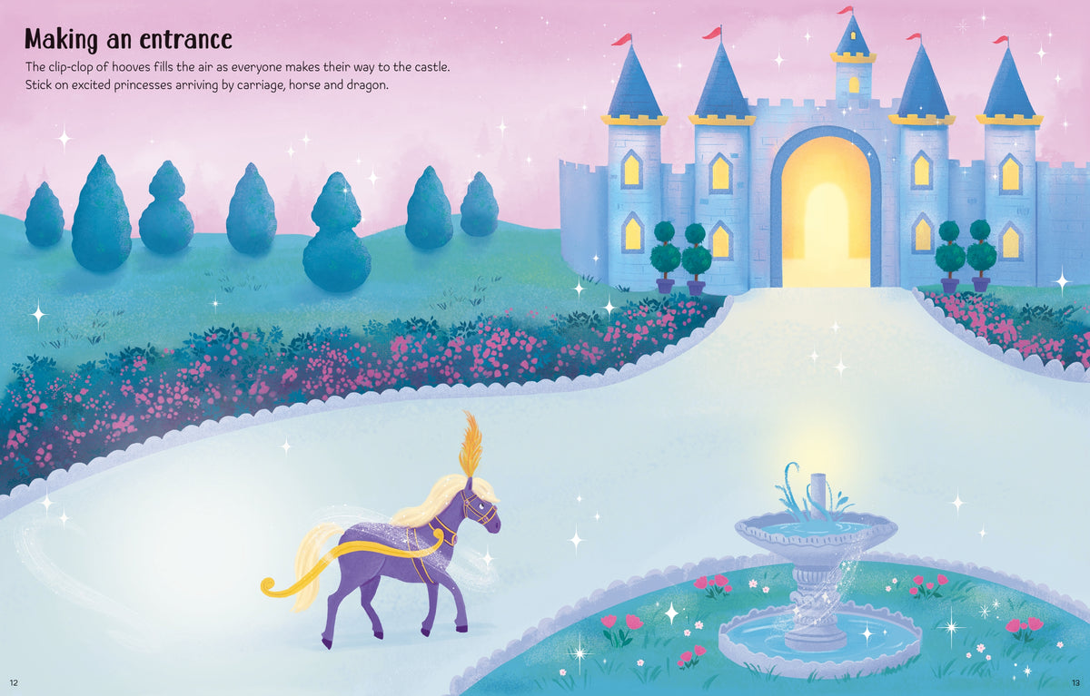 First Sticker Book Sparkly Princesses - Usborne - pagine interne