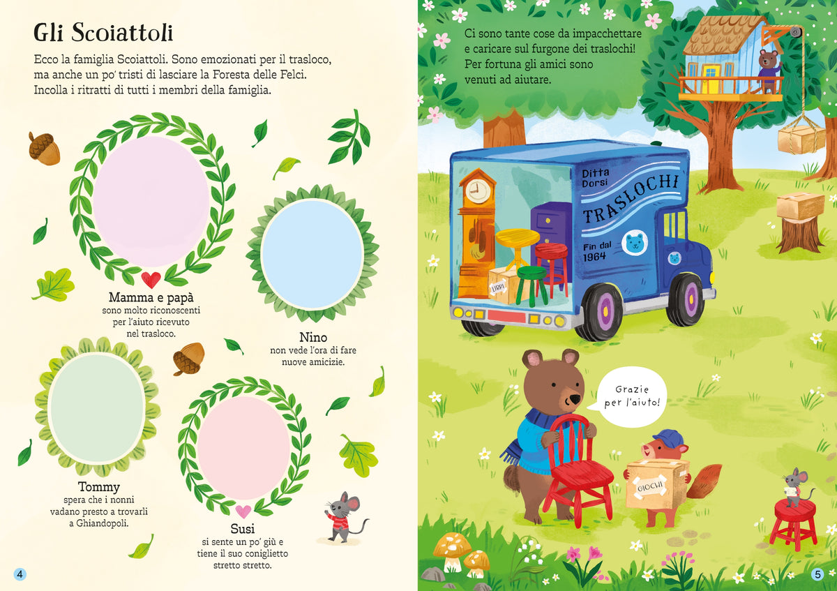 La famiglia Scoiattoli cambia casa - Usborne - pagine interne