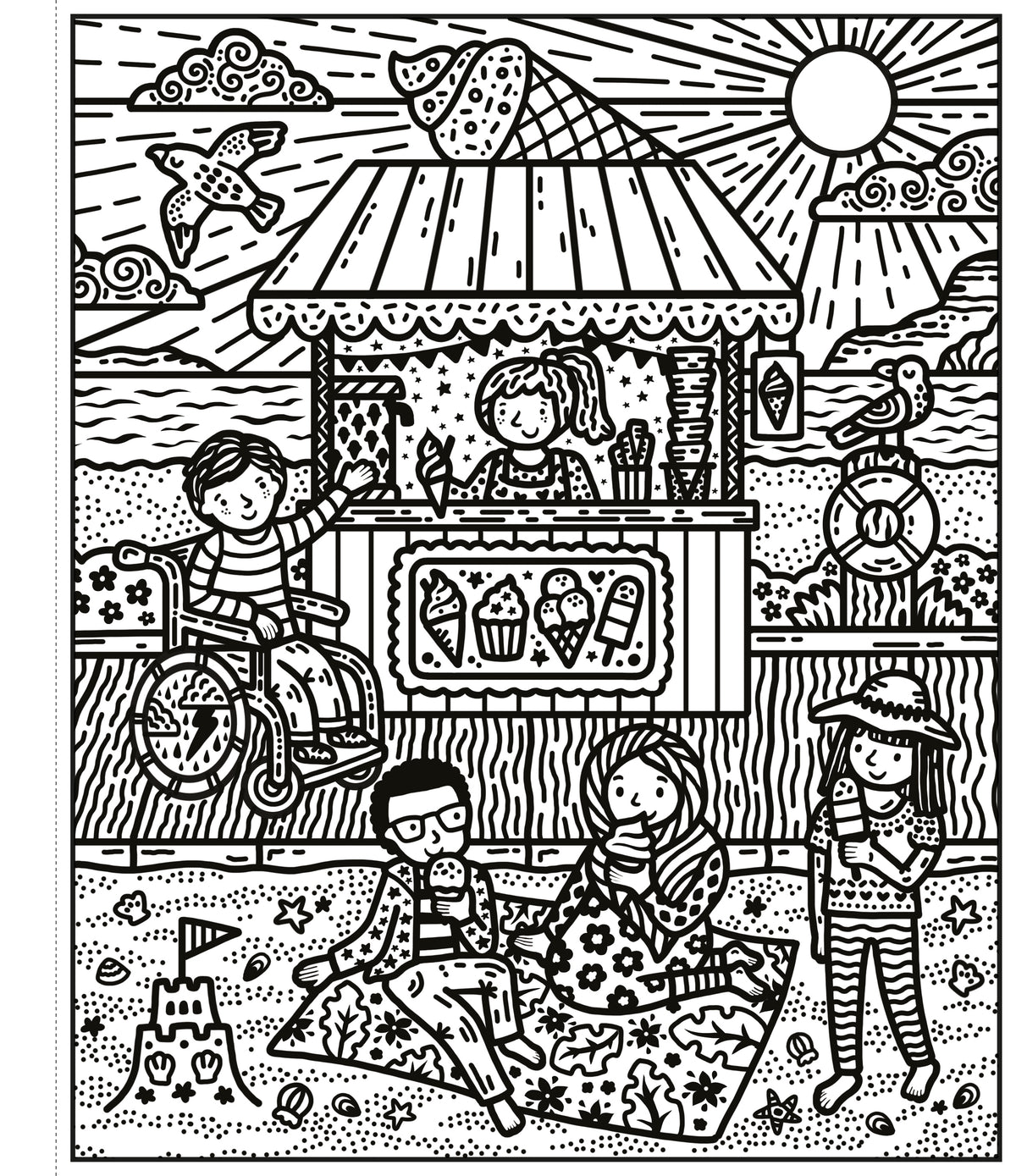 Coloro per magia - In riva al mare - Usborne - pagine interne