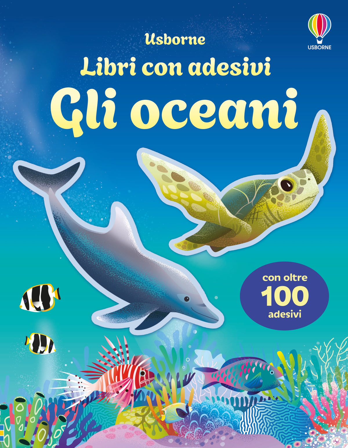 Libri con adesivi - Gli oceani - Alice Beecham - Usborne - copertina