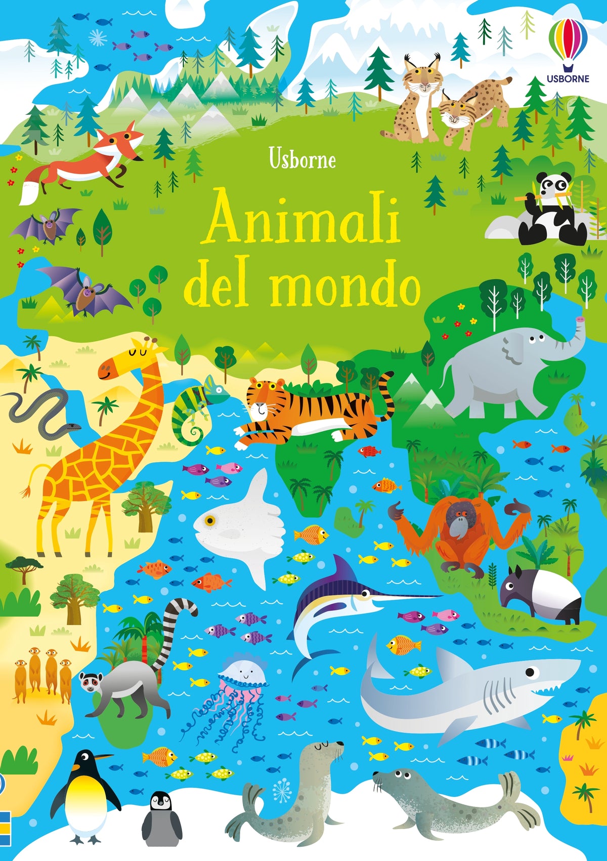 Libro e puzzle - Animali del mondo - Usborne - pagine interne