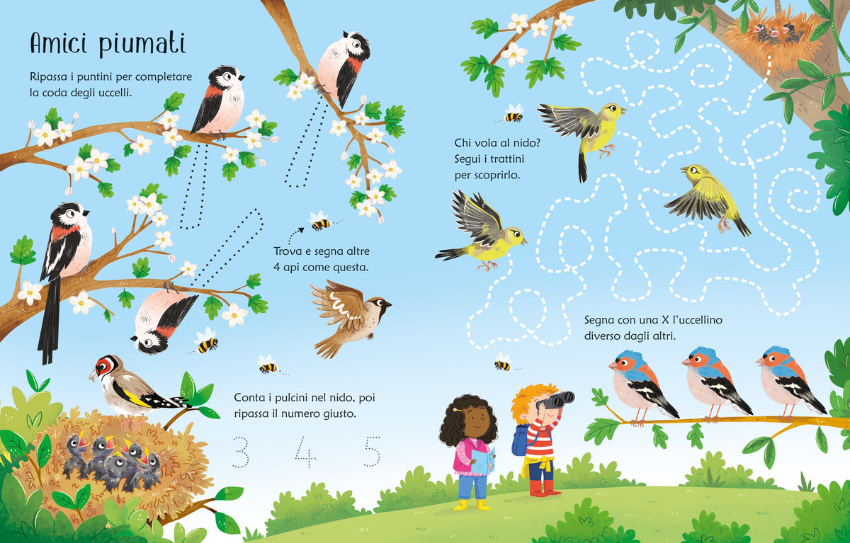 Disegno e cancello - Primavera - Usborne - pagine interne