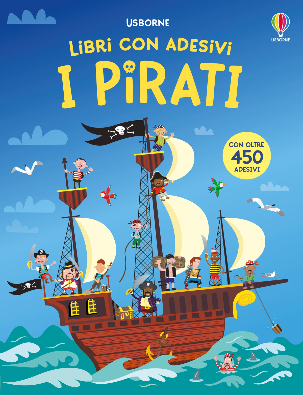 Libri con adesivi - I pirati - Fiona Watt - Usborne - copertina