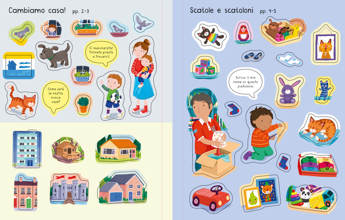 Libri con adesivi - La nuova casa - Usborne - pagine interne
