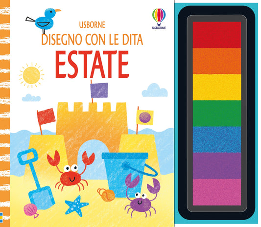 Disegno con le dita - Estate - Fiona Watt - Usborne - copertina