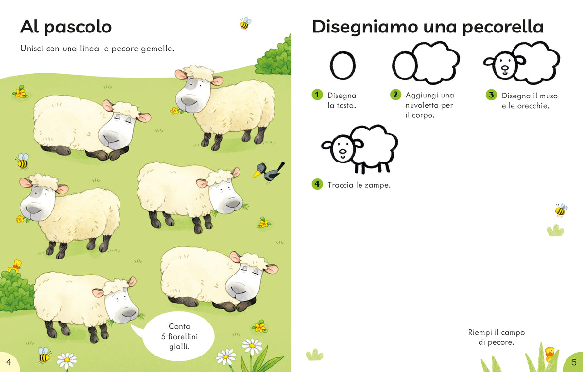 Il mio librone di attività - Storie della fattoria - Usborne - pagine interne
