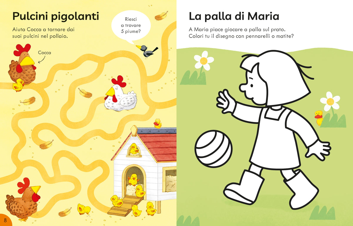Il mio librone di attività - Storie della fattoria - Usborne - pagine interne