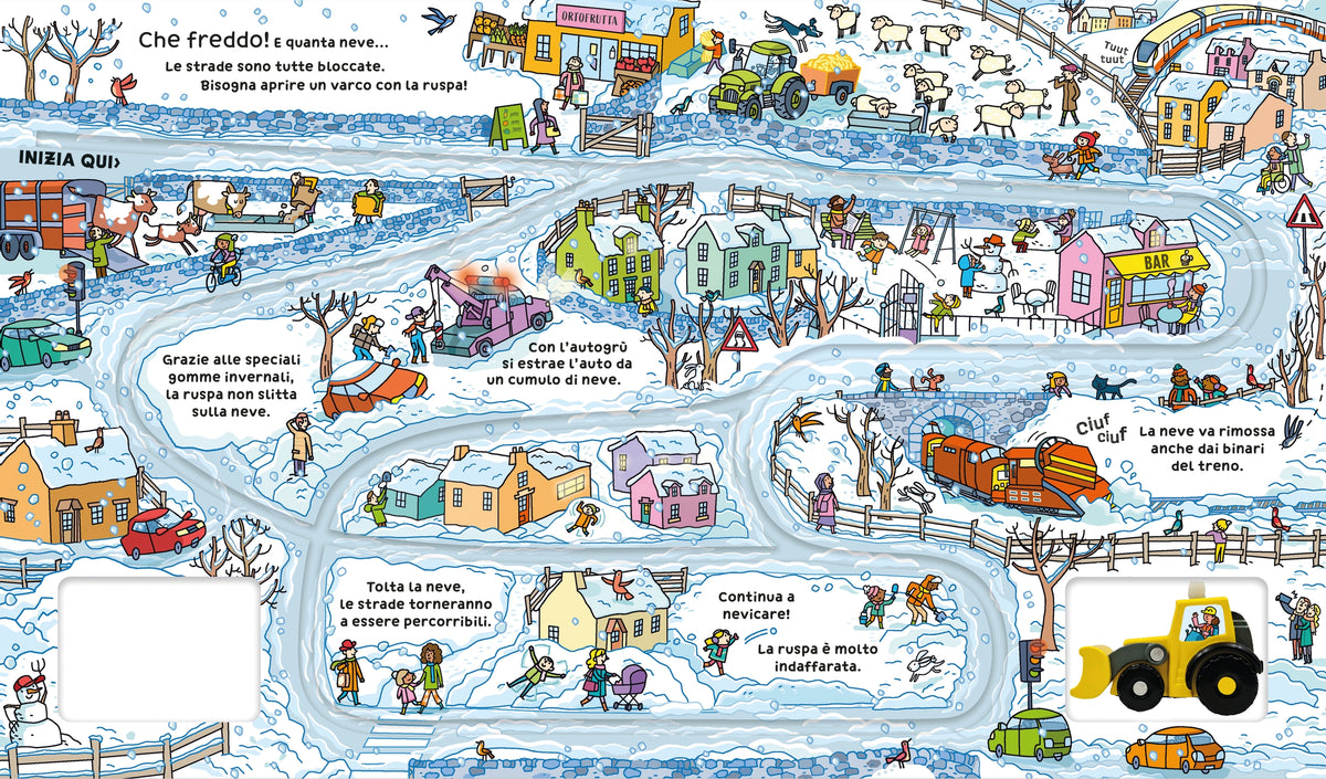 Libri con modellini - La ruspa - Usborne - pagine interne