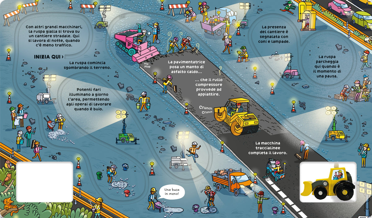 Libri con modellini - La ruspa - Usborne - pagine interne