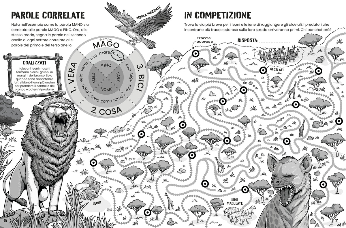Rompicapi da urlo - Animali pericolosi - Usborne - pagine interne